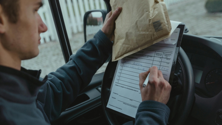 person-writing-on-a-paper-on-top-of-a-steering-wheel